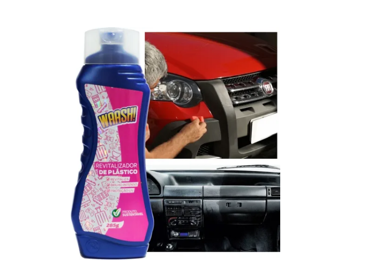 Kit Finalização Automotiva Revitalizador Plástico + Borracha