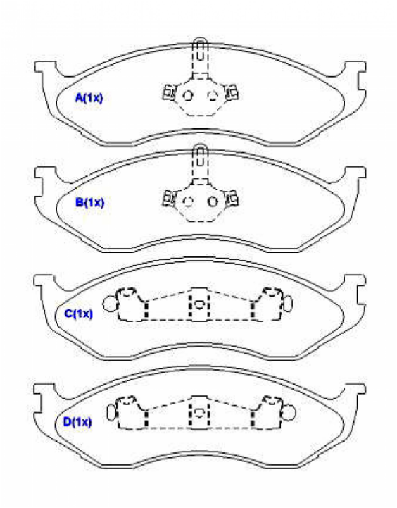 Pastilha De Freio Dianteira Grand Cherokee 4.0 1992 A 2000
